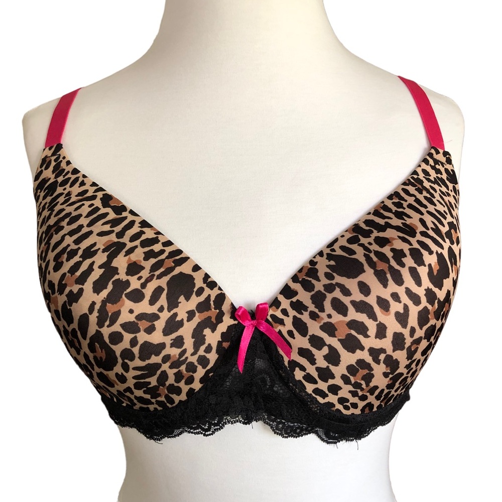 HONEYDEW SIZE 38C LEOPARD PRINT UNDERWIRE BRA